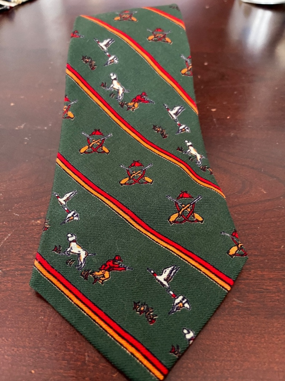 Chaps Ralph lauren Hunting Scene Mens Tie All Wool